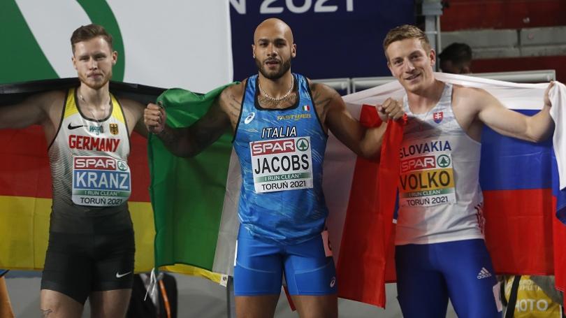 VIDEO: Obhajca Volko na 60 m bronzov, vazom Talian Jacobs vo svetovom vkone roka 6,47